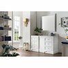 James Martin Vanities De Soto 60in Single Vanity, Bright White w/ 3 CM Arctic Fall Solid Surface Top 825-V60S-BW-3AF
